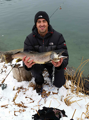 JohnJay Crawford caught this 5lb 1oz brown out of June Lake on opening morning last year. He caught it on a Sierra Slammers swimbait. It won “Biggest Brown” in the June Lake Monster Trout opening day derby. 